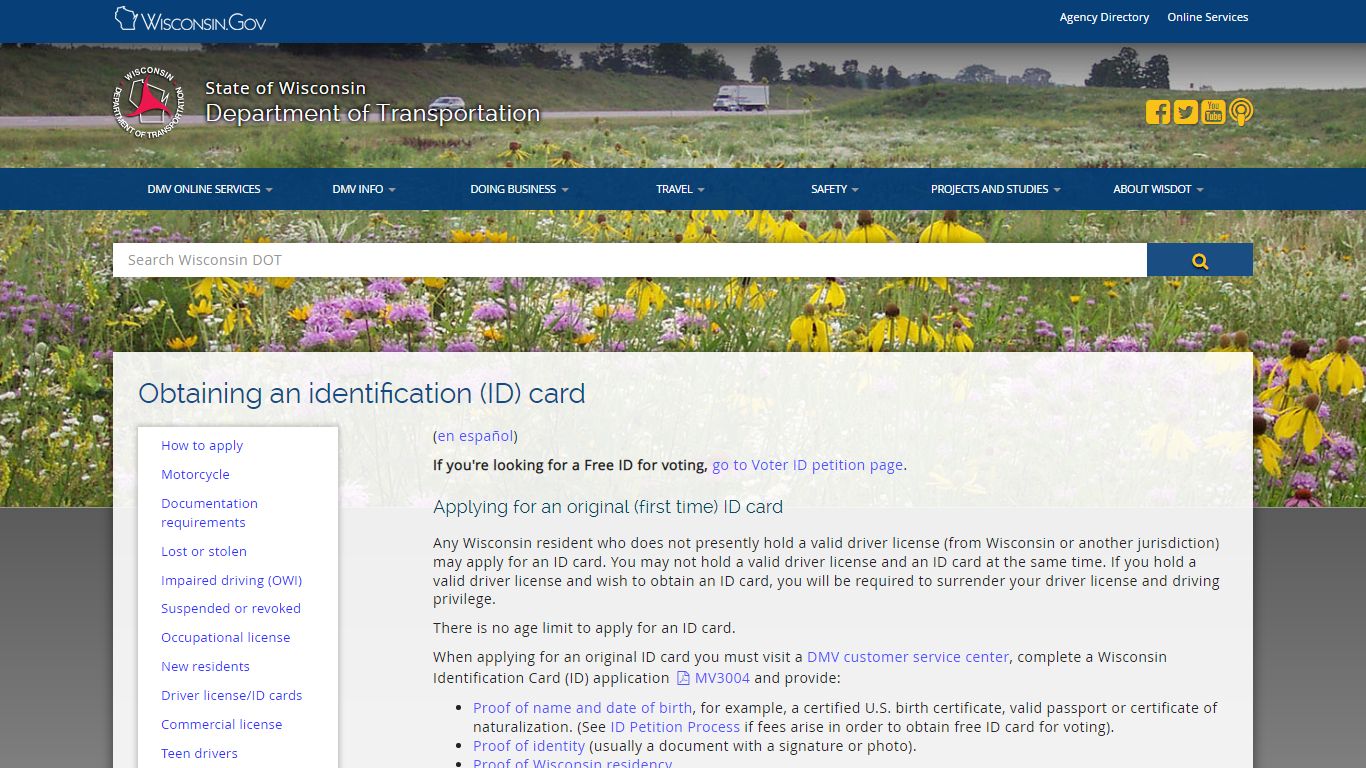 Obtaining an identification (ID) card - Wisconsin Department of ...